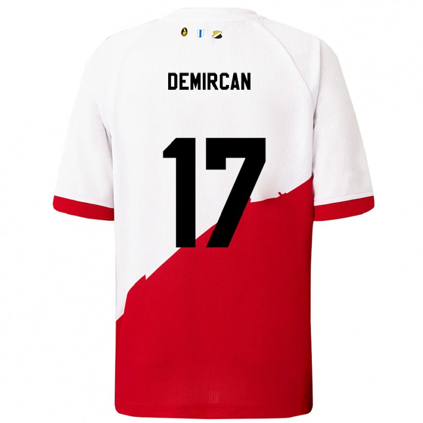 Danxen Kvinnor Emirhan Demircan #17 Vit Röd Hemmatröja Matchtröjor 2025/26 Tröjor T-Tröja