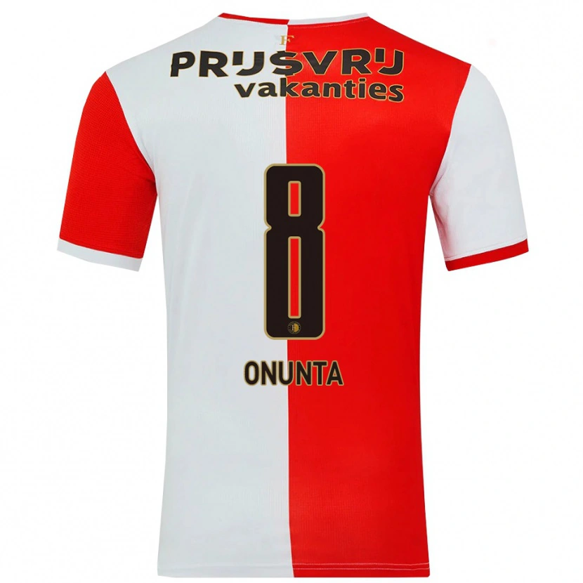 Danxen Kvinnor Izu Onunta #8 Röd Vit Hemmatröja Matchtröjor 2025/26 Tröjor T-Tröja