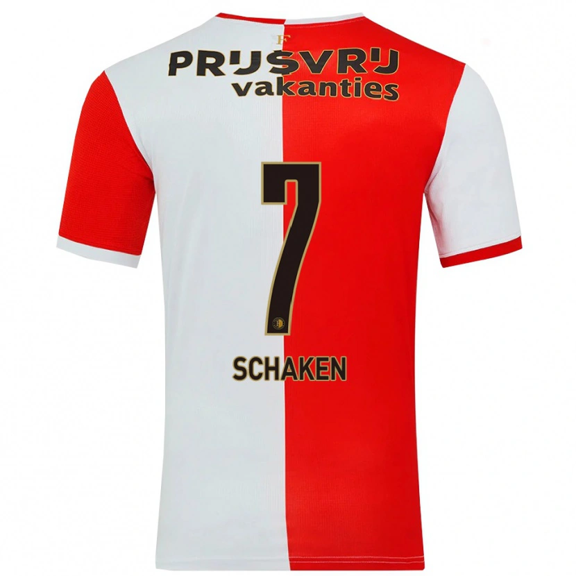 Danxen Kvinnor Jerayno Schaken #7 Röd Vit Hemmatröja Matchtröjor 2025/26 Tröjor T-Tröja