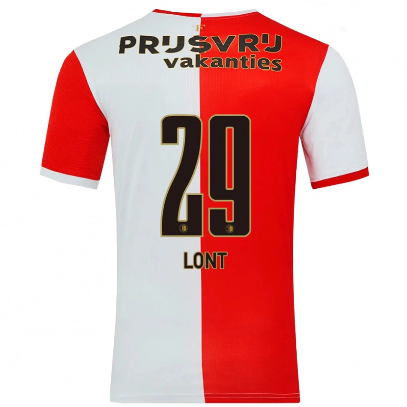 Danxen Kvinnor Dechamaily Lont #29 Röd Vit Hemmatröja Matchtröjor 2025/26 Tröjor T-Tröja