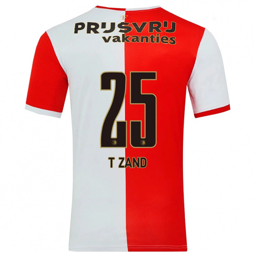 Danxen Kvinnor Shiloh 'T Zand #25 Röd Vit Hemmatröja Matchtröjor 2025/26 Tröjor T-Tröja