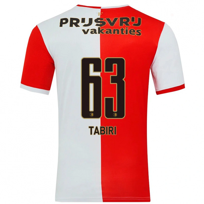 Danxen Kvinnor Kwame Tabiri #63 Röd Vit Hemmatröja Matchtröjor 2025/26 Tröjor T-Tröja