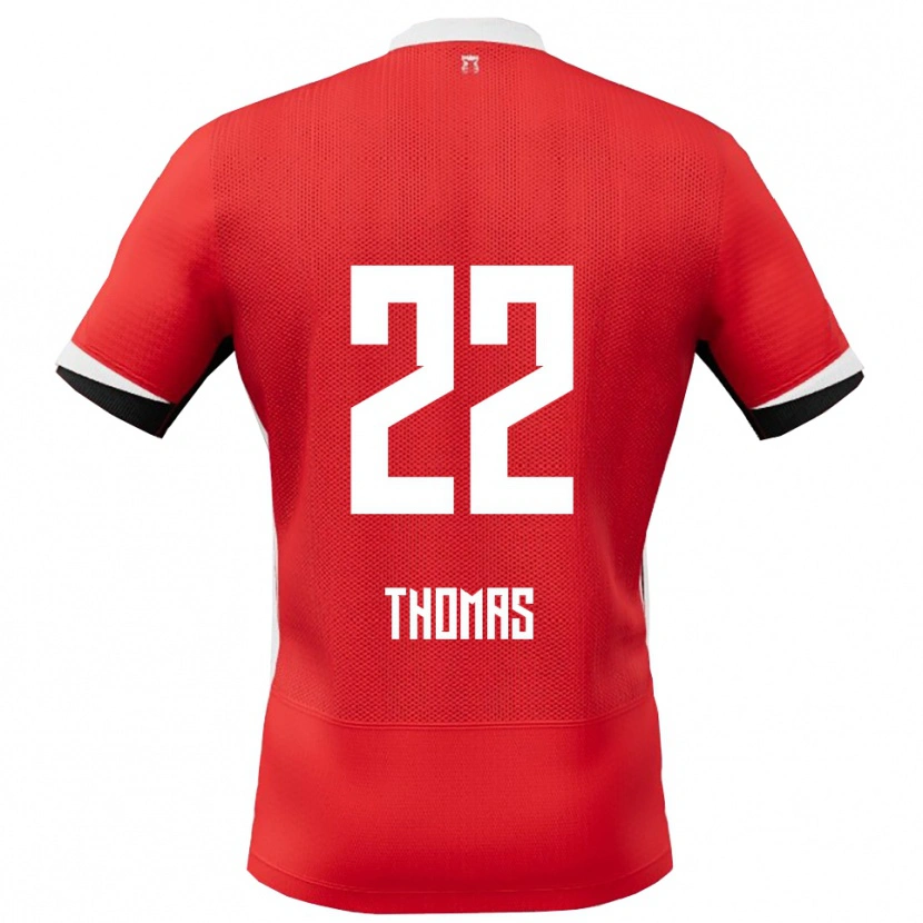 Danxen Kvinnor Kealyn Thomas #22 Röd Vit Hemmatröja Matchtröjor 2025/26 Tröjor T-Tröja