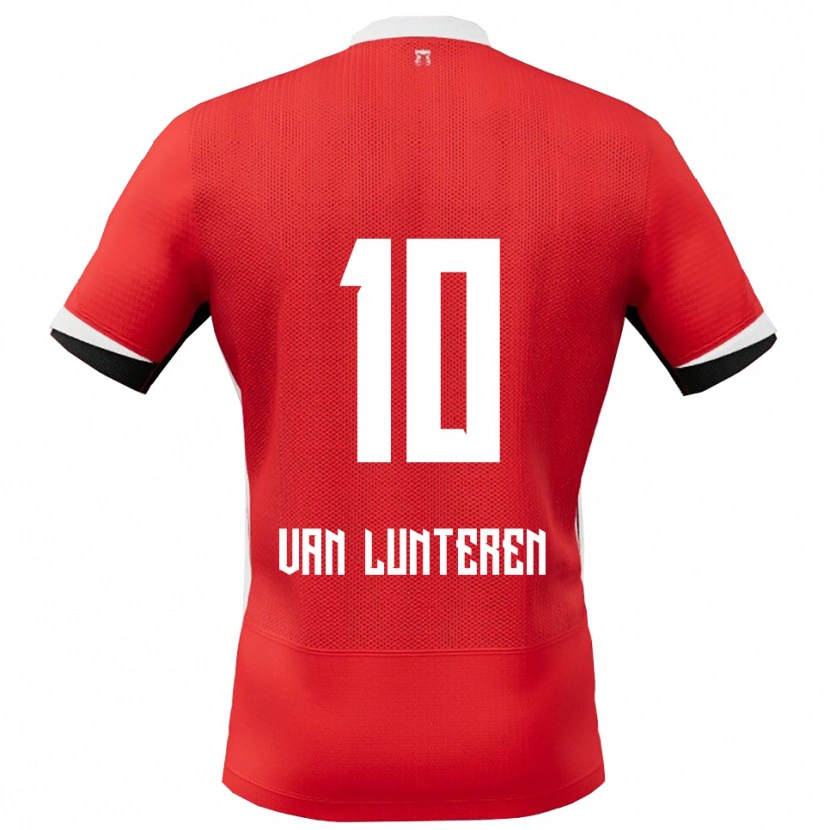 Danxen Kvinnor Desiree Van Lunteren #10 Röd Vit Hemmatröja Matchtröjor 2025/26 Tröjor T-Tröja