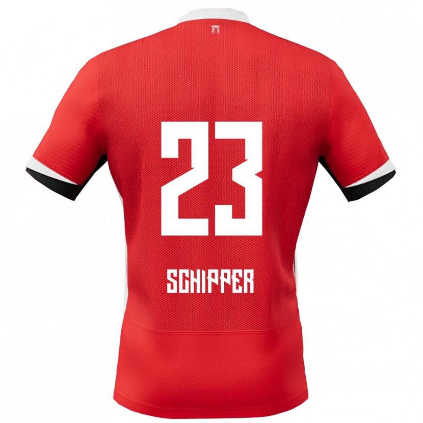 Danxen Kvinnor Jur Schipper #23 Röd Vit Hemmatröja Matchtröjor 2025/26 Tröjor T-Tröja