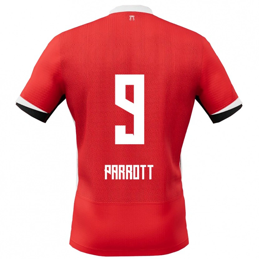 Danxen Kvinnor Troy Parrott #9 Röd Vit Hemmatröja Matchtröjor 2025/26 Tröjor T-Tröja