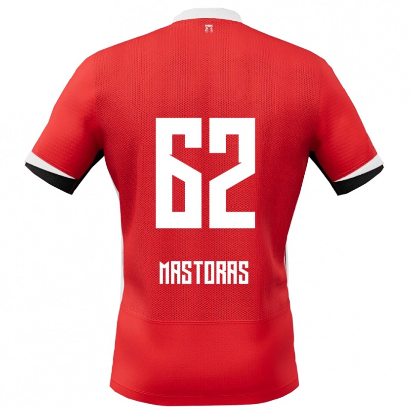 Danxen Kvinnor Enoch Mastoras #62 Röd Vit Hemmatröja Matchtröjor 2025/26 Tröjor T-Tröja