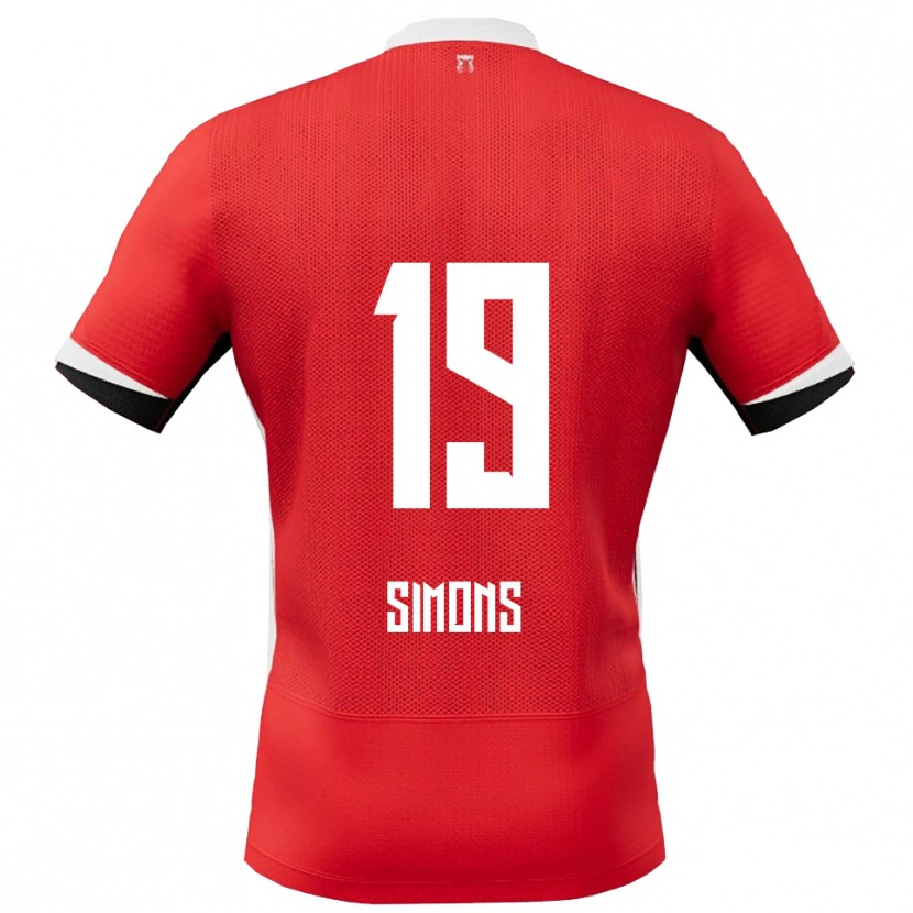Danxen Kvinnor Saviola Simons #19 Röd Vit Hemmatröja Matchtröjor 2025/26 Tröjor T-Tröja
