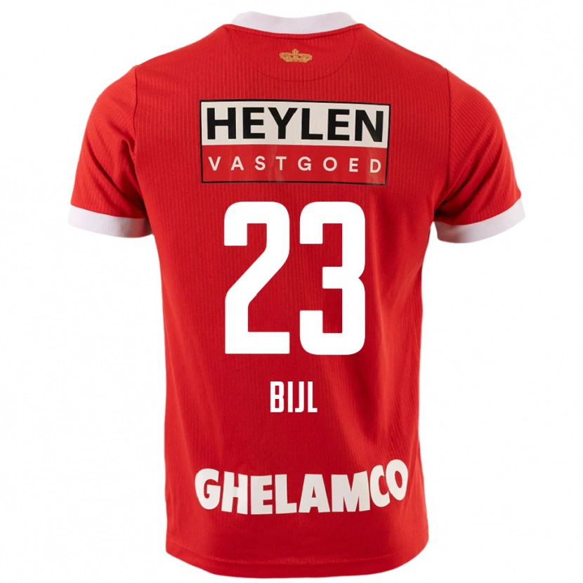 Danxen Kvinnor Glenn Bijl #23 Röd Vit Hemmatröja Matchtröjor 2025/26 Tröjor T-Tröja