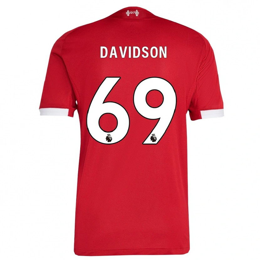 Danxen Kvinnor Josh Davidson #69 Röd Vit Hemmatröja Matchtröjor 2025/26 Tröjor T-Tröja
