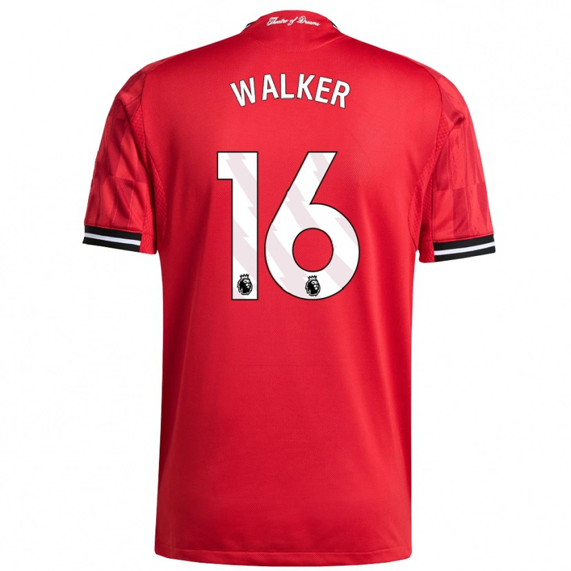 Danxen Kvinnor Alfie Walker #16 Röd Svart Vit Hemmatröja Matchtröjor 2025/26 Tröjor T-Tröja