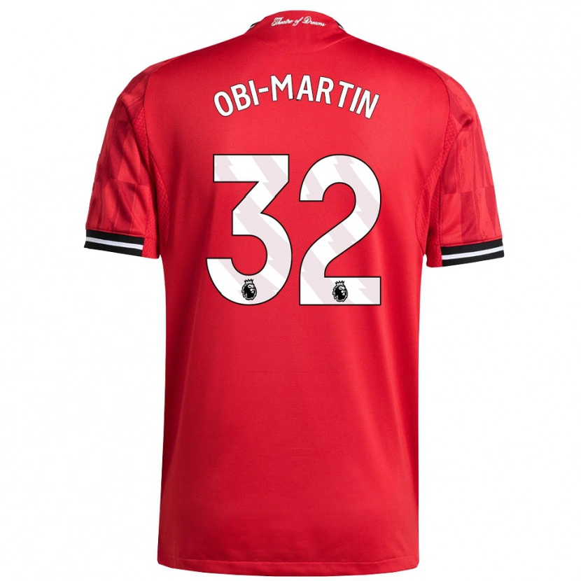 Danxen Kvinnor Chido Obi #32 Röd Svart Vit Hemmatröja Matchtröjor 2025/26 Tröjor T-Tröja