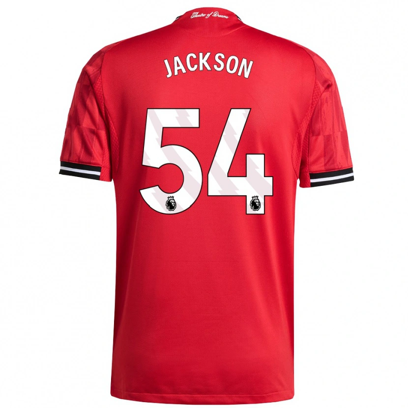 Danxen Kvinnor Louis Jackson #54 Röd Svart Vit Hemmatröja Matchtröjor 2025/26 Tröjor T-Tröja