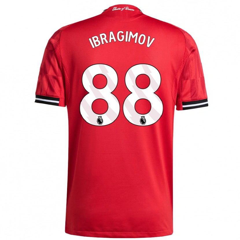 Danxen Kvinnor Amir Ibragimov #88 Röd Svart Vit Hemmatröja Matchtröjor 2025/26 Tröjor T-Tröja