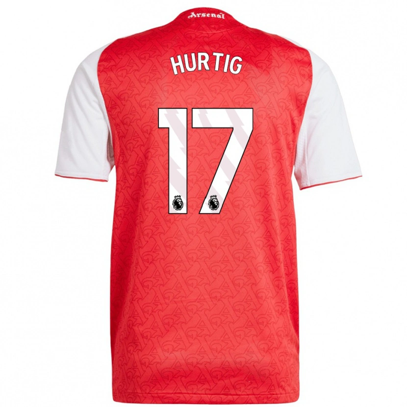 Danxen Kvinnor Lina Hurtig #17 Röd Vit Hemmatröja Matchtröjor 2025/26 Tröjor T-Tröja