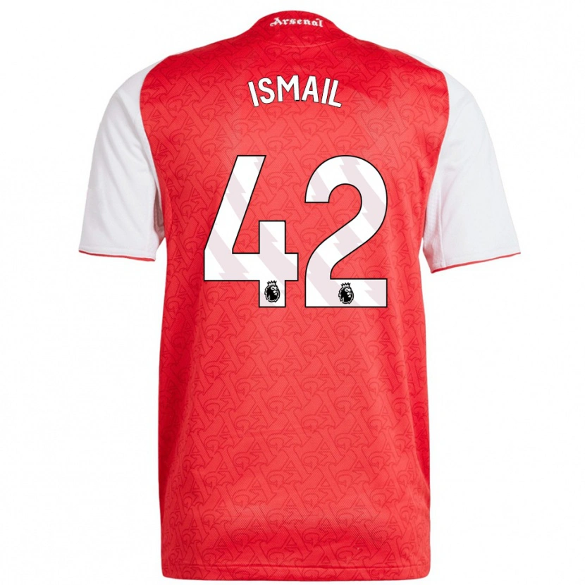 Danxen Kvinnor Cam'ron Ismail #42 Röd Vit Hemmatröja Matchtröjor 2025/26 Tröjor T-Tröja