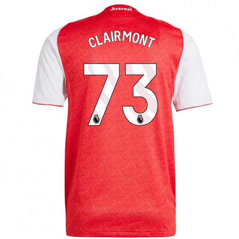 Danxen Kvinnor Reece Clairmont #73 Röd Vit Hemmatröja Matchtröjor 2025/26 Tröjor T-Tröja