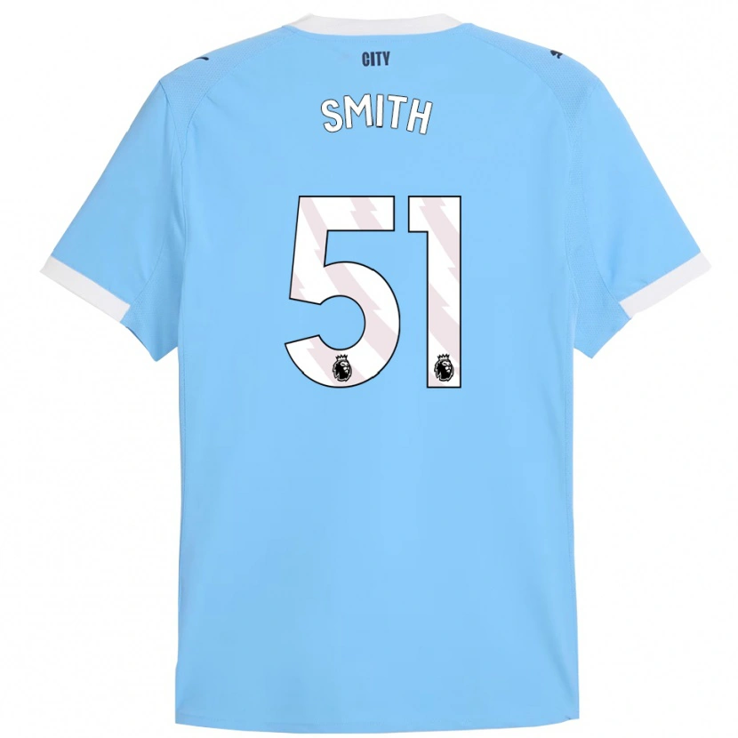 Danxen Kvinnor Isaac Smith #51 Himmelsblå Vit Hemmatröja Matchtröjor 2025/26 Tröjor T-Tröja