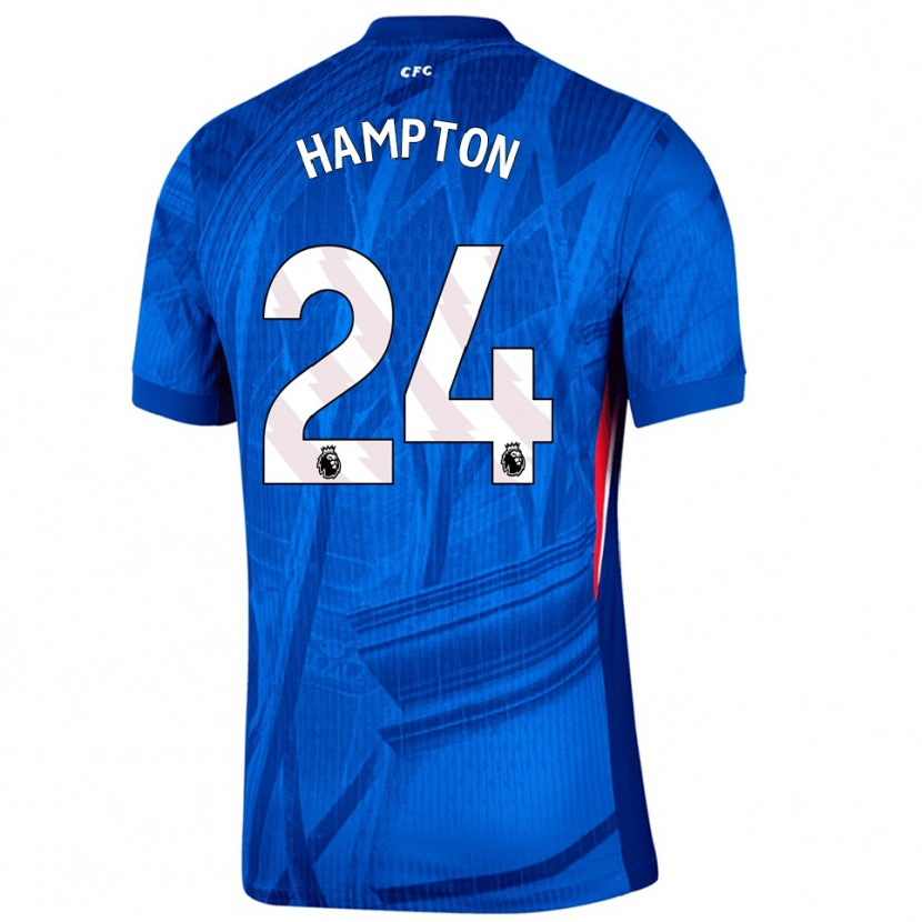 Danxen Kvinnor Hannah Hampton #24 Blå Vit Hemmatröja Matchtröjor 2025/26 Tröjor T-Tröja
