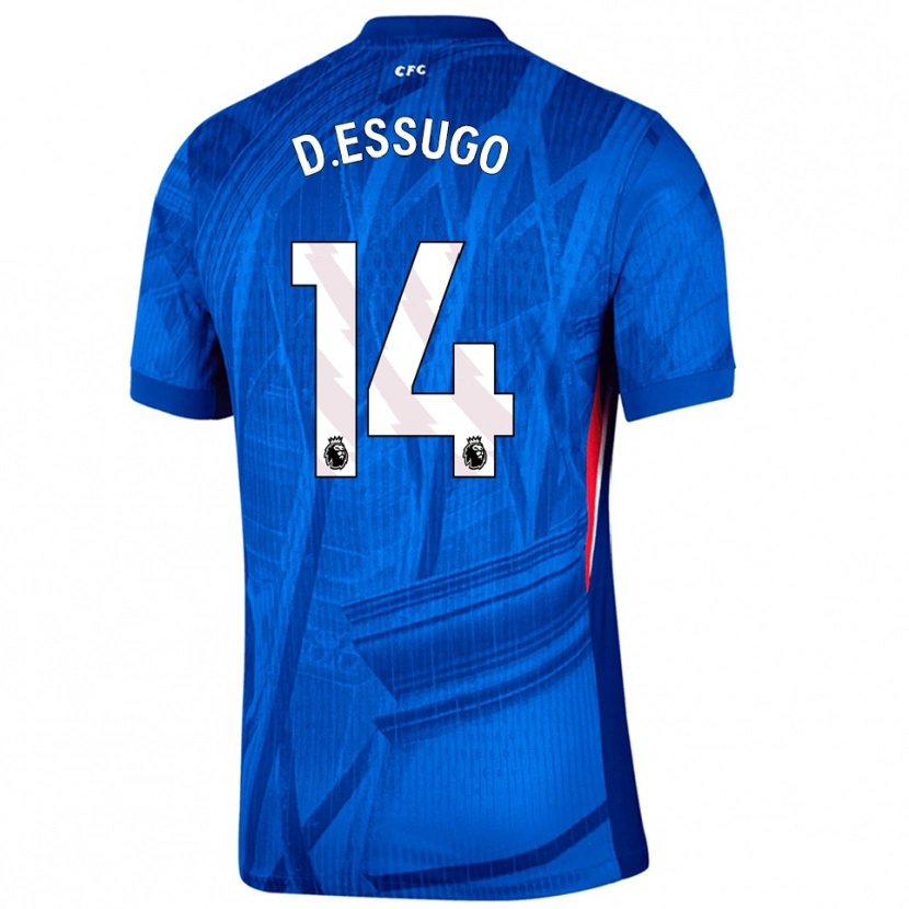 Danxen Kvinnor Dário Essugo #14 Blå Vit Hemmatröja Matchtröjor 2025/26 Tröjor T-Tröja