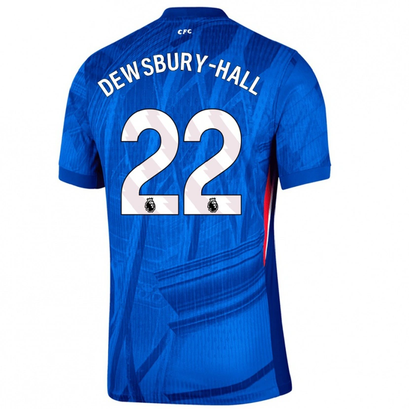 Danxen Kvinnor Kiernan Dewsbury-Hall #22 Blå Vit Hemmatröja Matchtröjor 2025/26 Tröjor T-Tröja