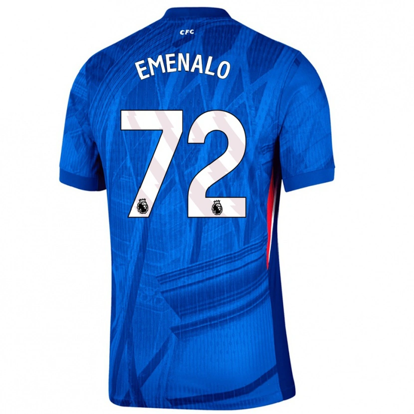 Danxen Kvinnor Landon Emenalo #72 Blå Vit Hemmatröja Matchtröjor 2025/26 Tröjor T-Tröja