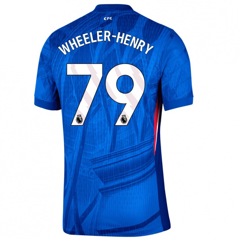 Danxen Kvinnor Joseph Wheeler-Henry #79 Blå Vit Hemmatröja Matchtröjor 2025/26 Tröjor T-Tröja