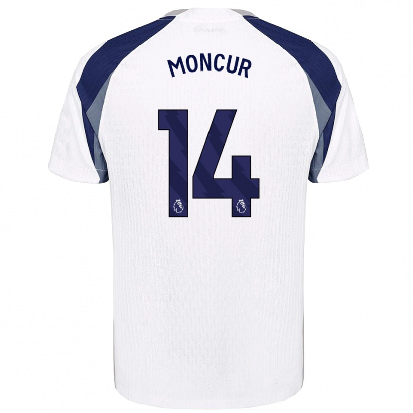 Danxen Kvinnor Ronny Moncur #14 Vit Marinblå Hemmatröja Matchtröjor 2025/26 Tröjor T-Tröja