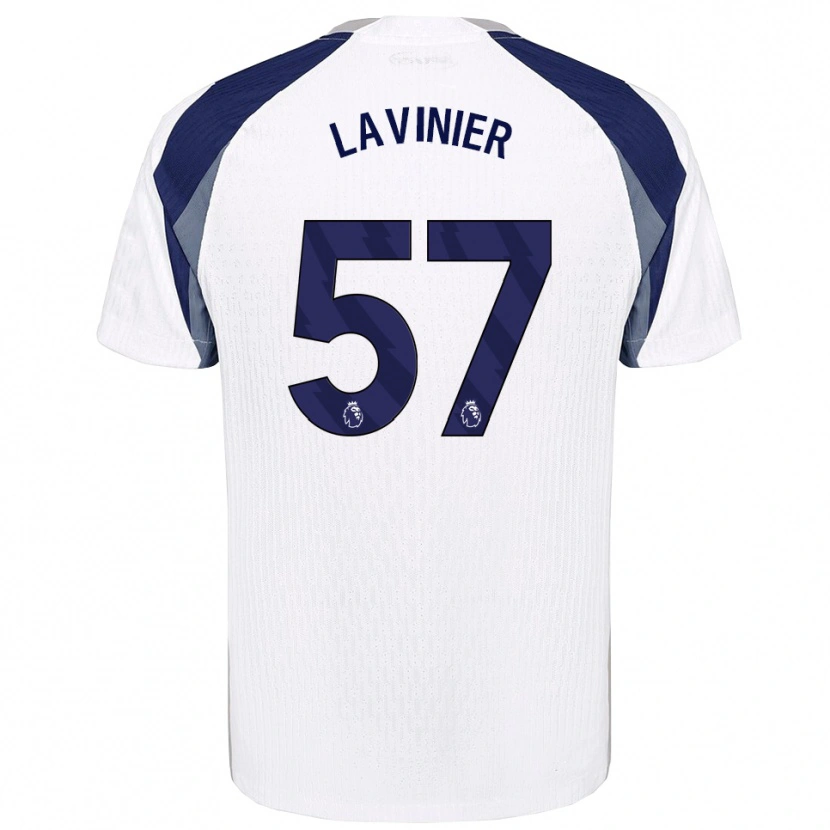 Danxen Kvinnor Marcel Lavinier #57 Vit Marinblå Hemmatröja Matchtröjor 2025/26 Tröjor T-Tröja