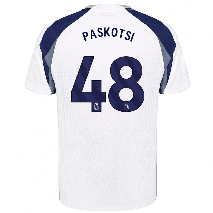Danxen Kvinnor Maksim Paskotsi #48 Vit Marinblå Hemmatröja Matchtröjor 2025/26 Tröjor T-Tröja