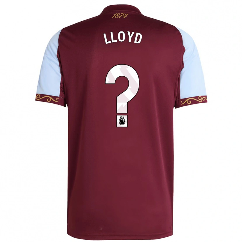 Danxen Kvinnor Olly Lloyd #0 Vinröd Himmelsblå Hemmatröja Matchtröjor 2025/26 Tröjor T-Tröja