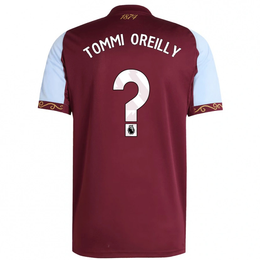 Danxen Kvinnor Tommi Oreilly #0 Vinröd Himmelsblå Hemmatröja Matchtröjor 2025/26 Tröjor T-Tröja