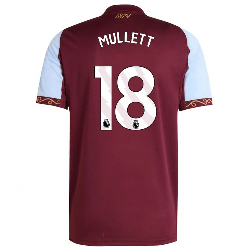 Danxen Kvinnor Georgia Mullett #18 Vinröd Himmelsblå Hemmatröja Matchtröjor 2025/26 Tröjor T-Tröja