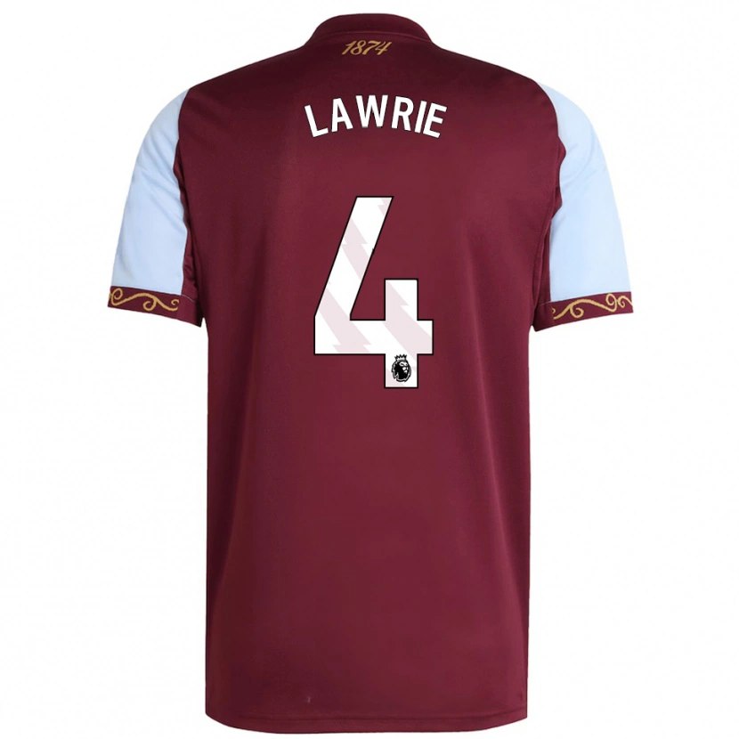 Danxen Kvinnor Freddie Lawrie #4 Vinröd Himmelsblå Hemmatröja Matchtröjor 2025/26 Tröjor T-Tröja