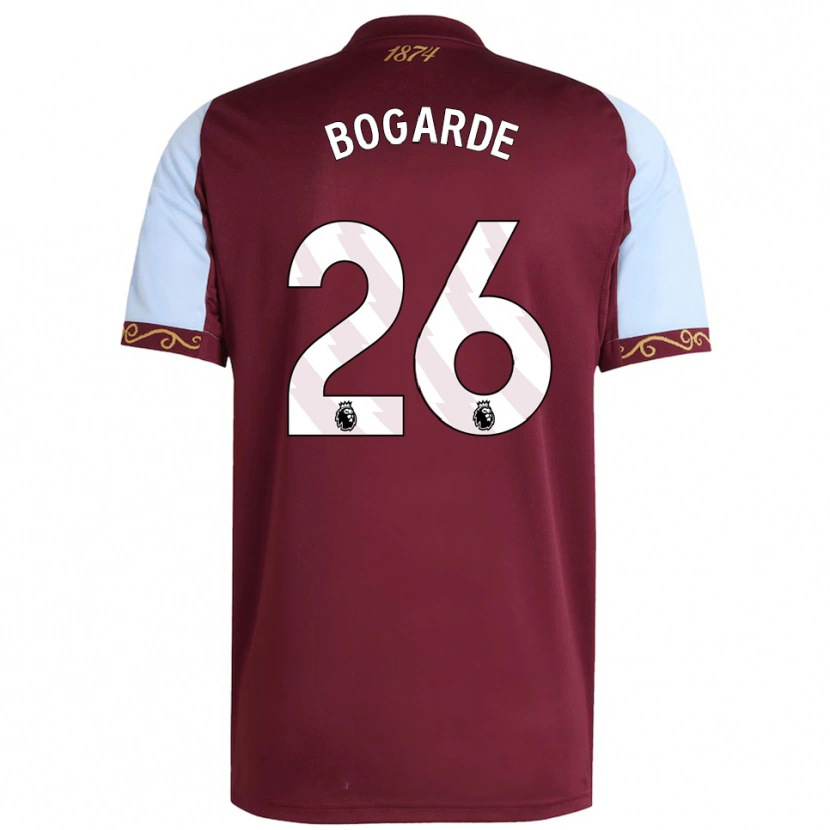 Danxen Kvinnor Lamare Bogarde #26 Vinröd Himmelsblå Hemmatröja Matchtröjor 2025/26 Tröjor T-Tröja