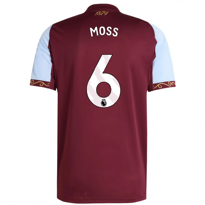Danxen Kvinnor Lennon Moss #6 Vinröd Himmelsblå Hemmatröja Matchtröjor 2025/26 Tröjor T-Tröja