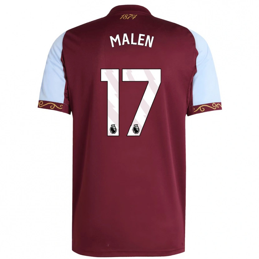 Danxen Kvinnor Donyell Malen #17 Vinröd Himmelsblå Hemmatröja Matchtröjor 2025/26 Tröjor T-Tröja