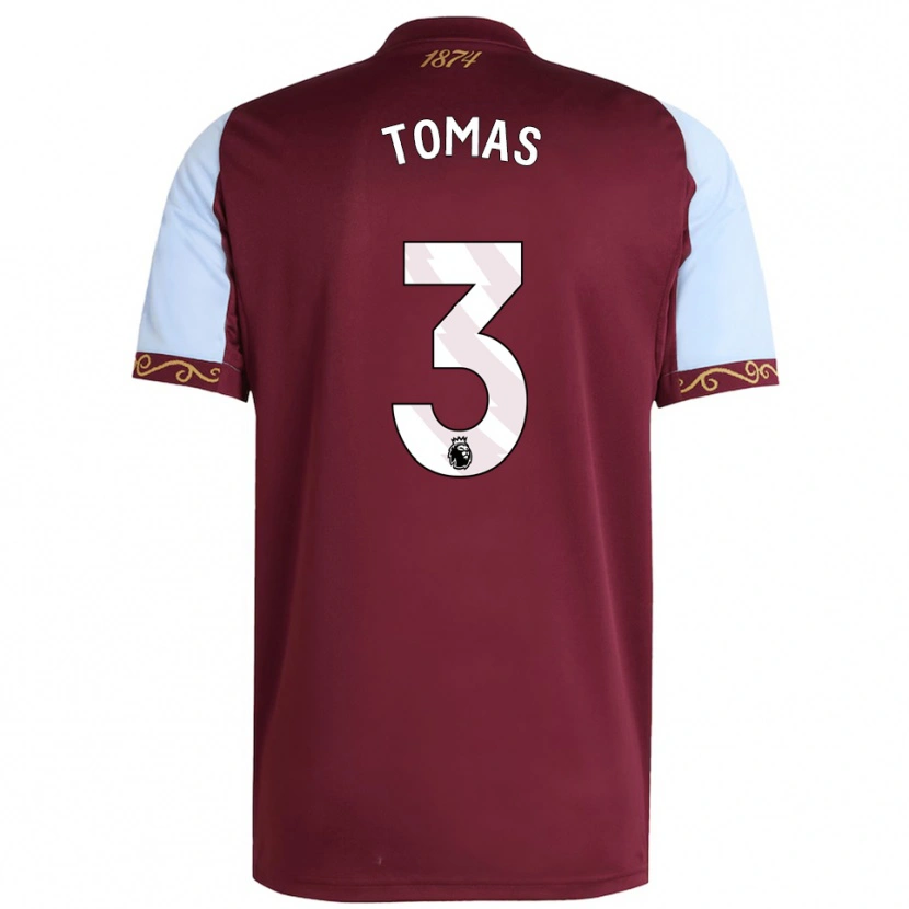 Danxen Kvinnor Paula Tomás #3 Vinröd Himmelsblå Hemmatröja Matchtröjor 2025/26 Tröjor T-Tröja