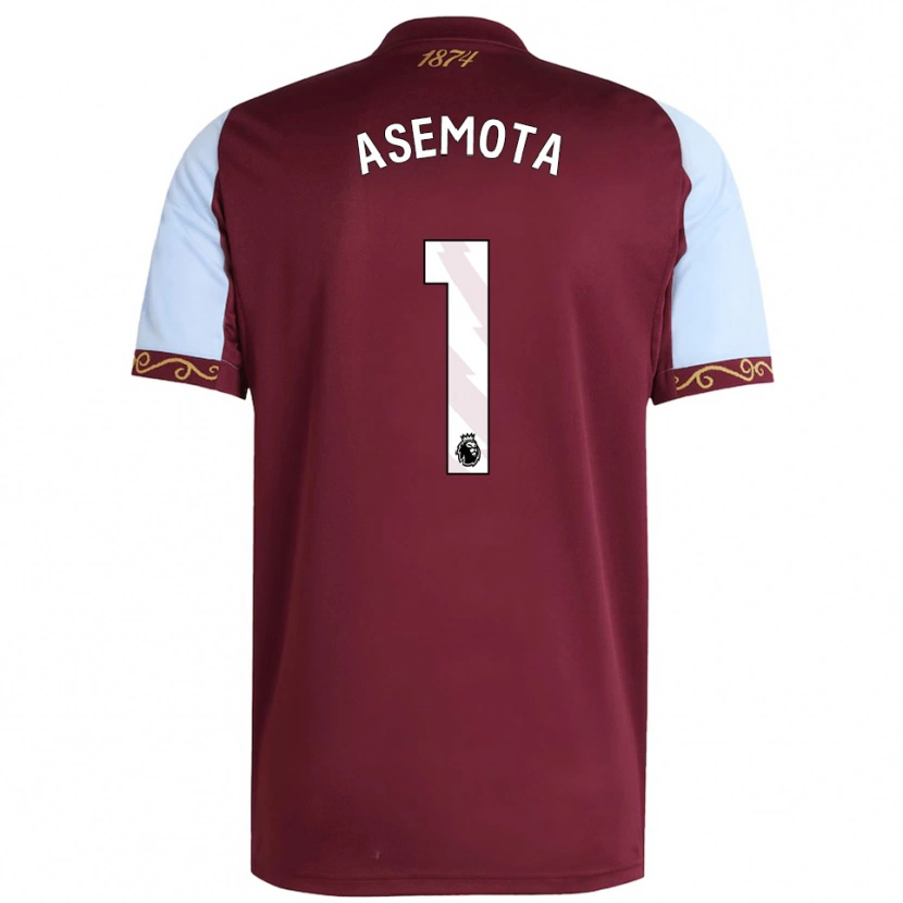 Danxen Kvinnor Owen Asemota #1 Vinröd Himmelsblå Hemmatröja Matchtröjor 2025/26 Tröjor T-Tröja