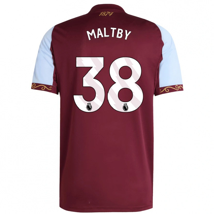 Danxen Kvinnor Rachel Maltby #38 Vinröd Himmelsblå Hemmatröja Matchtröjor 2025/26 Tröjor T-Tröja