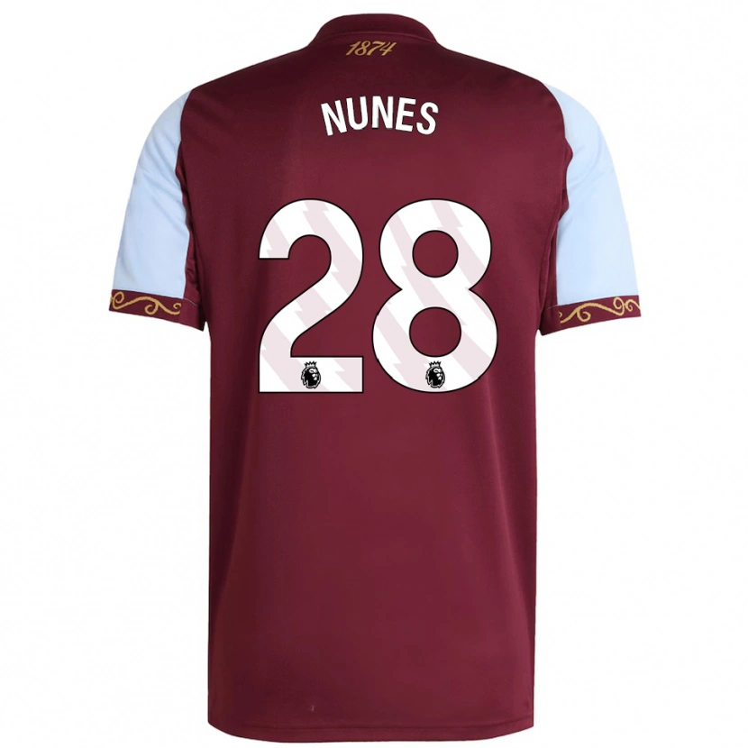 Danxen Kvinnor Gabi Nunes #28 Vinröd Himmelsblå Hemmatröja Matchtröjor 2025/26 Tröjor T-Tröja