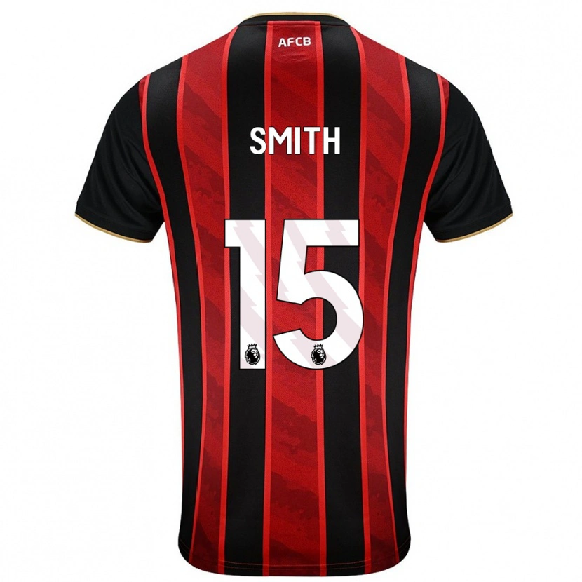 Danxen Kvinnor Adam Smith #15 Röd Svart Hemmatröja Matchtröjor 2025/26 Tröjor T-Tröja