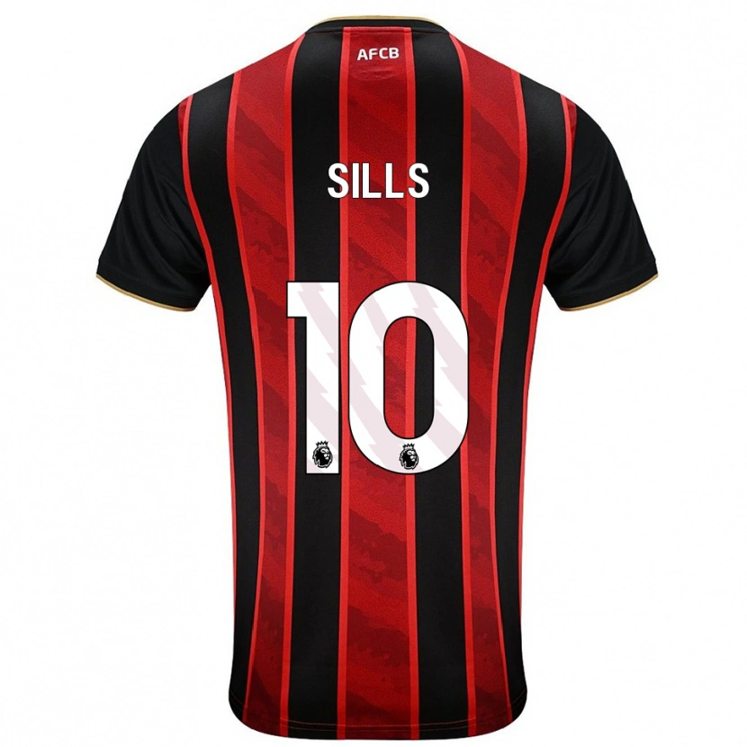 Danxen Kvinnor Ethan Sills #10 Röd Svart Hemmatröja Matchtröjor 2025/26 Tröjor T-Tröja