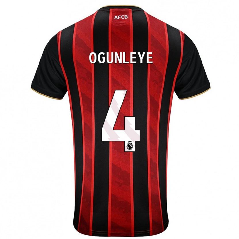 Danxen Kvinnor Malachi Ogunleye #4 Röd Svart Hemmatröja Matchtröjor 2025/26 Tröjor T-Tröja