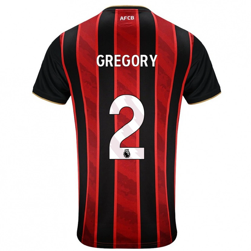 Danxen Kvinnor Karlos Gregory #2 Röd Svart Hemmatröja Matchtröjor 2025/26 Tröjor T-Tröja