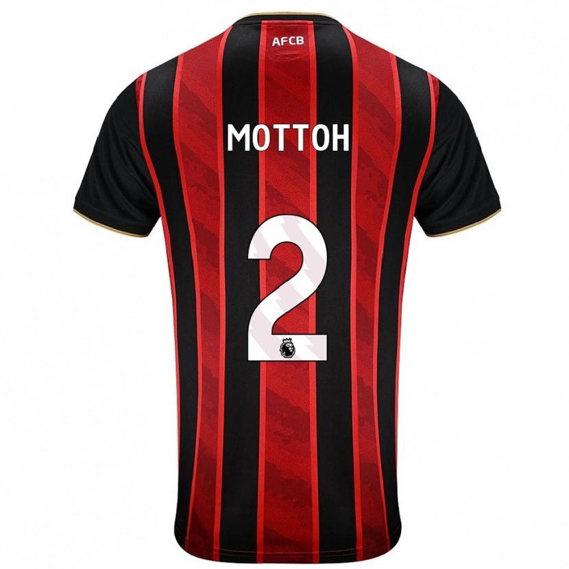 Danxen Kvinnor Koby Mottoh #2 Röd Svart Hemmatröja Matchtröjor 2025/26 Tröjor T-Tröja