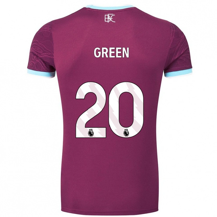 Danxen Kvinnor Etienne Green #20 Vinröd Himmelsblå Hemmatröja Matchtröjor 2025/26 Tröjor T-Tröja