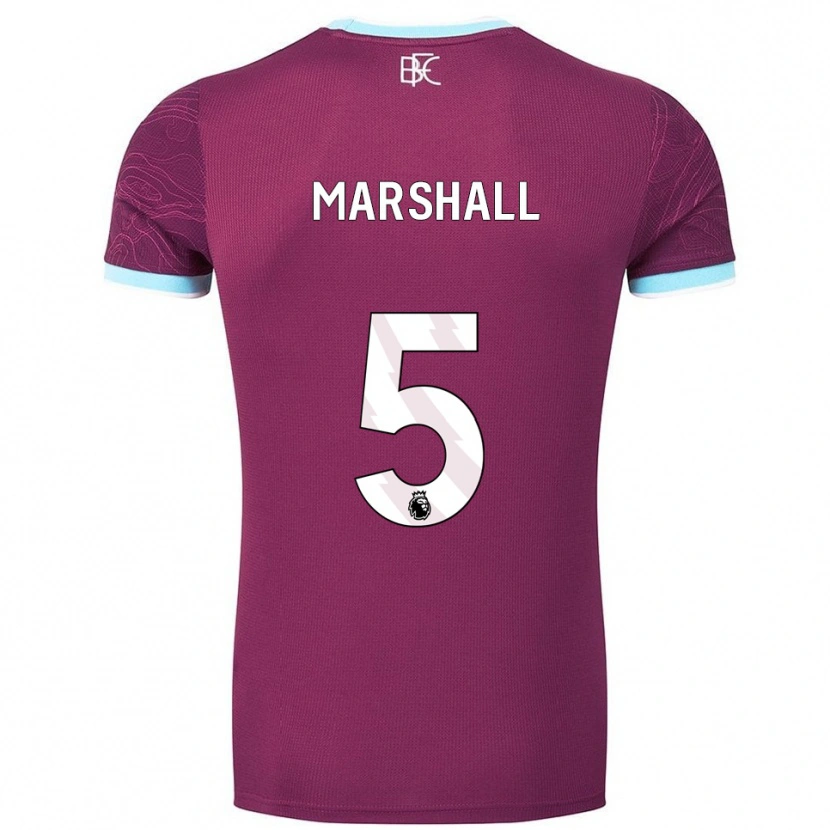 Danxen Kvinnor Georgia Marshall #5 Vinröd Himmelsblå Hemmatröja Matchtröjor 2025/26 Tröjor T-Tröja