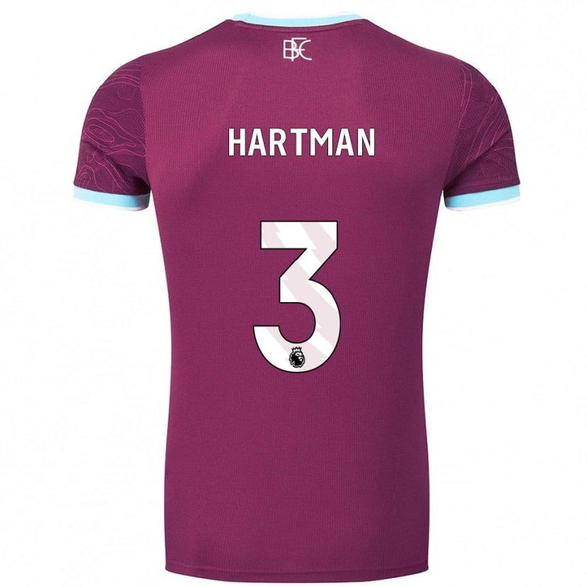 Danxen Kvinnor Quilindschy Hartman #3 Vinröd Himmelsblå Hemmatröja Matchtröjor 2025/26 Tröjor T-Tröja