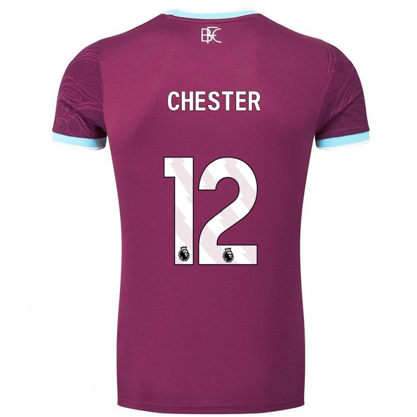 Danxen Kvinnor Felix Chester #12 Vinröd Himmelsblå Hemmatröja Matchtröjor 2025/26 Tröjor T-Tröja